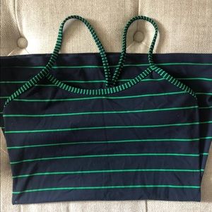 Navy and lime green power Y